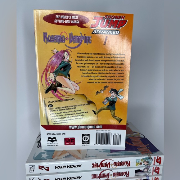 Rosario + Vampire by Akihisa Ikeda Volume 1,2,3,4,5,6,7, 8,&9 Manga Comic Book - Picture 2 of 16